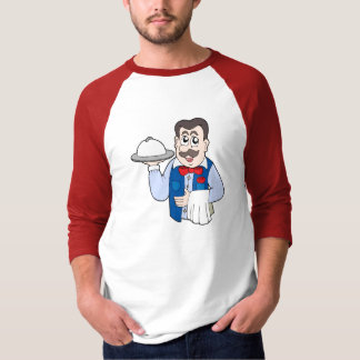 Cute waiter with meal T-Shirt