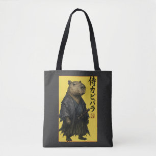 Cute Waiting Capybara Japanese Aesthetic Kawaii An Tote Bag