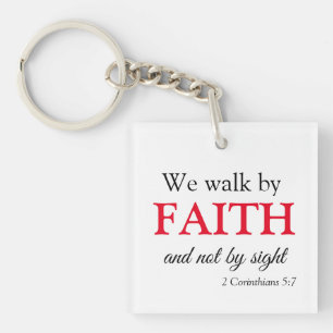 Cute Walk by Faith Key Ring