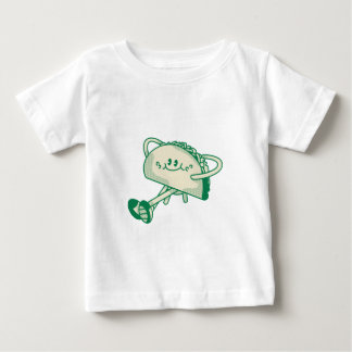 Cute Walking Green Taco Mascot Character Baby T-Shirt