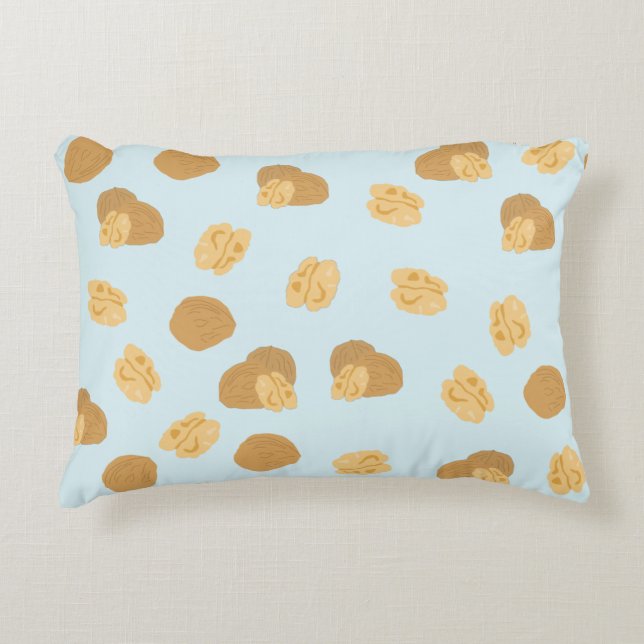 Cute Walnuts Nut Pattern Decorative Cushion (Front)
