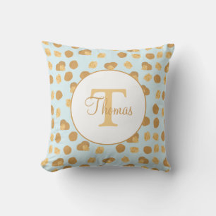 Cute Walnuts Nut Pattern Monogram Cushion