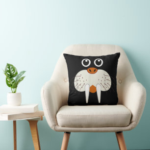 Cute Walrus Animal Costume Funny Halloween Cushion