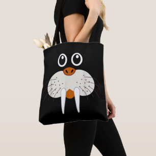 Cute Walrus Animal Costume Funny Halloween Tote Bag