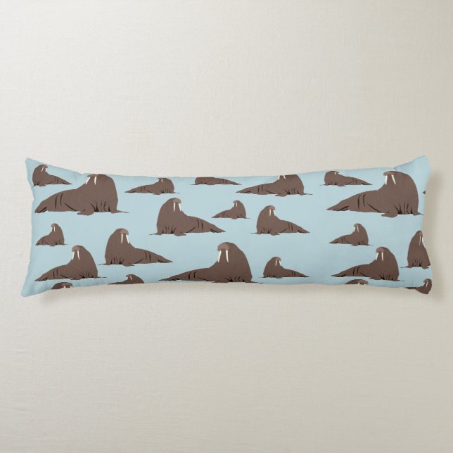 Cute Walrus Pattern Body Cushion (Front)