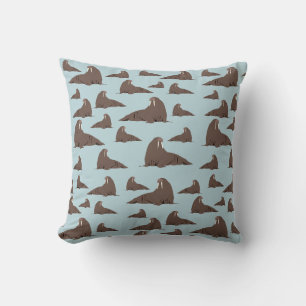 Cute Walrus Pattern Cushion