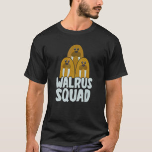 Cute Walrus Squad Teams For Ocean Walrus T-Shirt