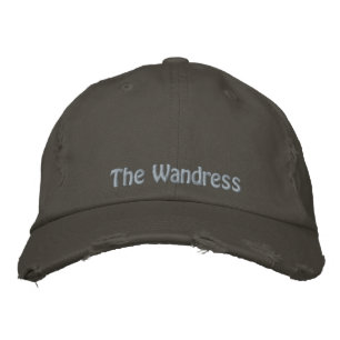 Cute Wandress Hippie Rustic Grey Pink Vintage Embroidered Hat