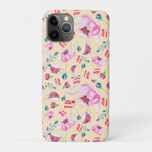 Cute Watercolor Afternoon Tea Party Florals Teapot Case-Mate iPhone Case