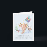 Cute Watercolor Axolotl Birthday Card<br><div class="desc">The Mexican walking fish better known as the Axolotl is here to rock your world! With their bold personalities, they often become attached to their owners. Axolotl can be found in Mexico in freshwater lakes and ponds. These little cutesy creatures are a huge hit no matter what age you are....</div>