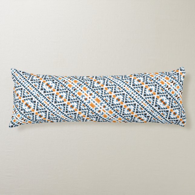 Cute watercolor aztec pattern body cushion (Front)