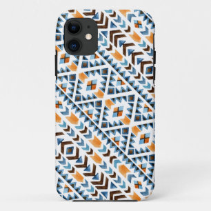 Cute watercolor aztec pattern iPhone 11 case