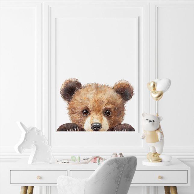 Cute Watercolor Baby Bear Nursery Decor (Cute Watercolor Baby Bear Nursery Decor)
