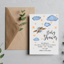 Cute watercolor Baby shower
