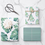 Cute Watercolor Beach Theme Wrapping Paper<br><div class="desc">Wrap your gifts in sunshine and style with this tropical wrapping paper for Christmas—perfect for Xmas in July, beach-themed holidays, and Christmas in July birthday party ideas! This charming wrapping paper gift set includes three unique sheets, each designed with hand-painted watercolor art by Victoria Grigaliunas of Do Tell A Belle:...</div>