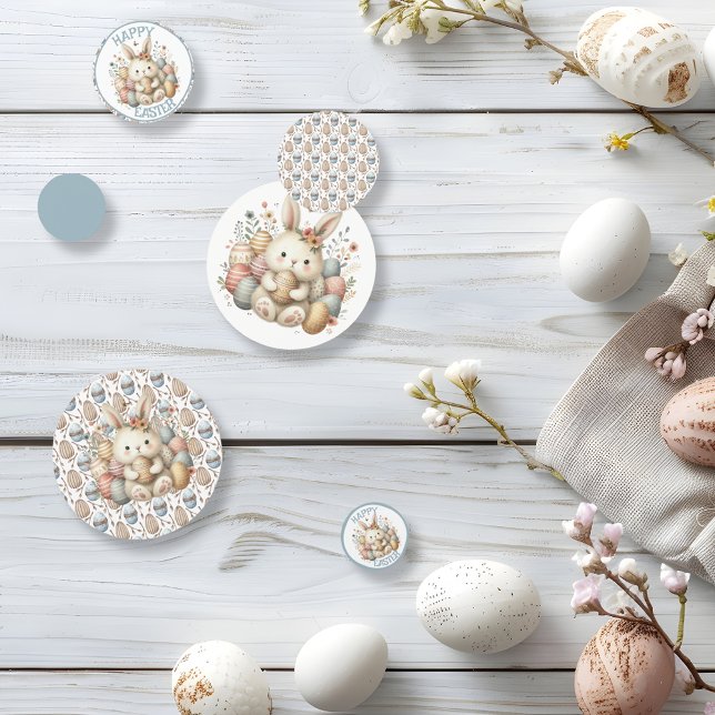 Cute watercolor Bunny Easter customizable Confetti (Cute watercolor Bunny Easter customizable Confetti)