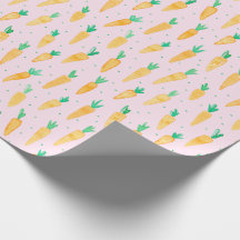 Cute Watercolor Carrots pink