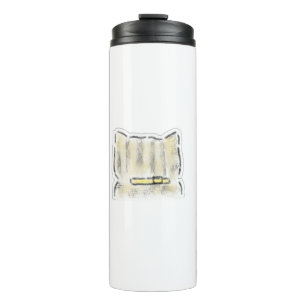 Cute Watercolor Cat Illustration Thermal Tumbler