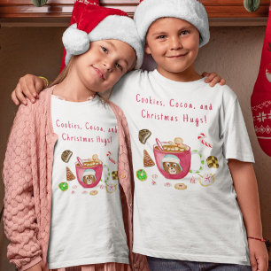 Cute Watercolor Chocolate Gingerbread Cookies T-Shirt