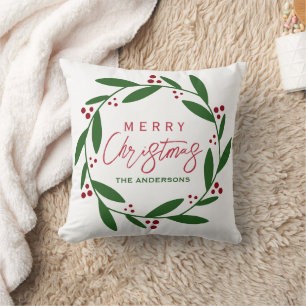 Cute Watercolor Christmas  Cushion