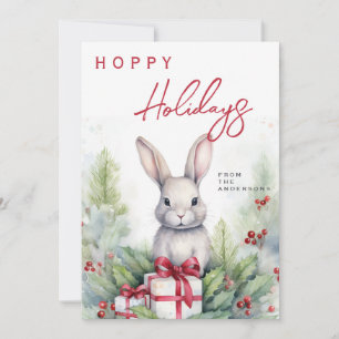 Cute Watercolor Christmas  Holiday Card