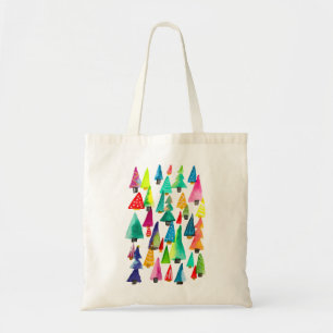 Cute watercolor Christmas trees Tote Bag