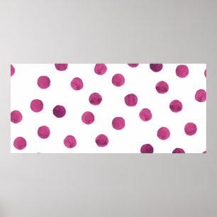 Cute Watercolor Circles. Art Rounds Texture. Colou Poster