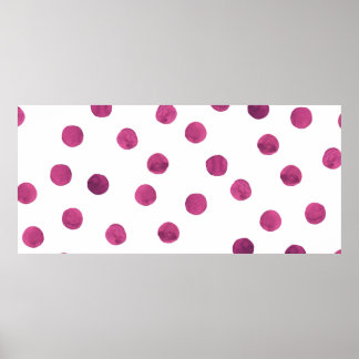 Cute Watercolor Circles. Art Rounds Texture. Colou Poster