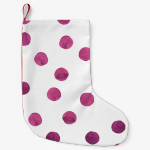 Cute Watercolor Circles. Art Rounds Texture. Colou Small Christmas Stocking