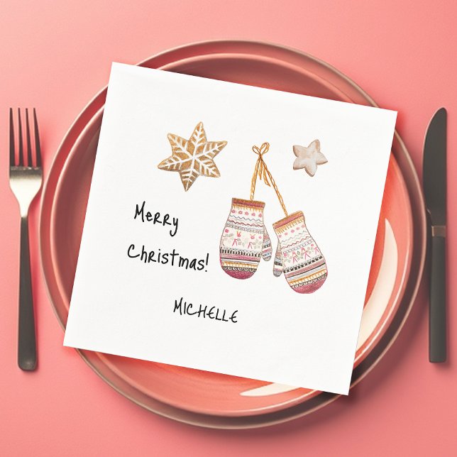 Cute Watercolor Country Rustic Illustrations Napkin (Creator Uploaded)