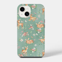 Cute Watercolor Deer Pattern