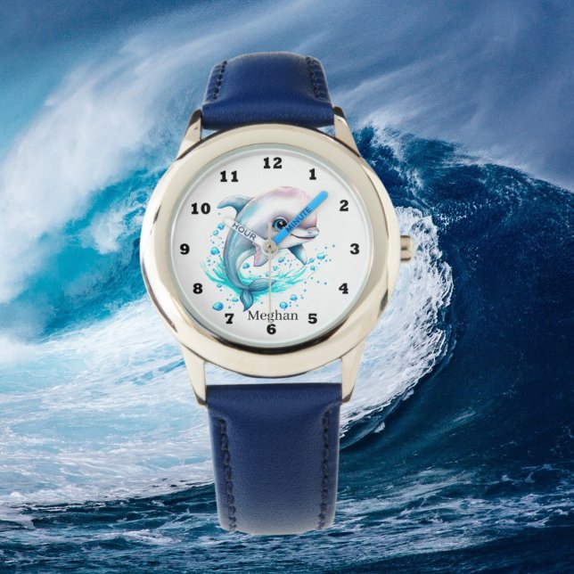 cute watercolor dolphin lovers  watch (Creator Uploaded)