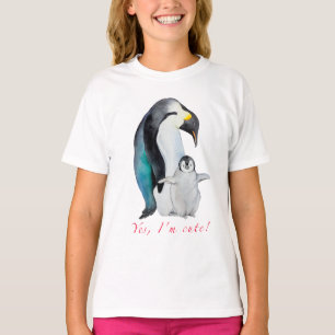 Cute watercolor emperor penguins T-Shirt
