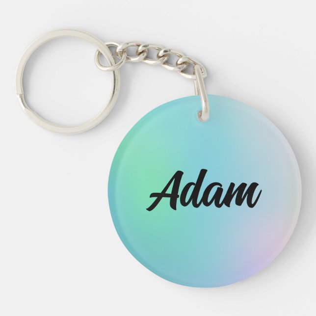 Cute Watercolor  Key Ring (Front)
