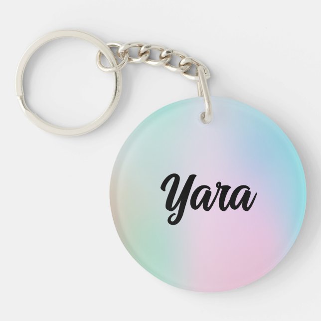 Cute Watercolor  Keychain (Front)