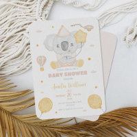 Cute Watercolor Koala Balloons Baby Shower Party