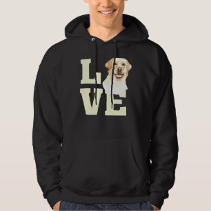 Cute Watercolor Love Labrador Retriever Illustrati Hoodie