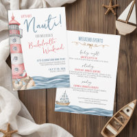 Cute Watercolor Nautical Bachelorette Party