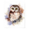 Cute Watercolor Owl Bird Nature art