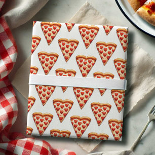 Cute Watercolor Pizza Gift Wrap 