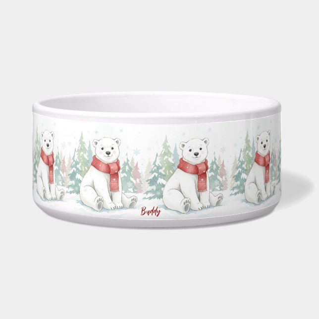 Cute watercolor Polar Bear Pet (Front)