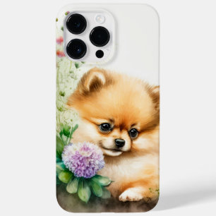 CUTE WATERCOLOR POMERANIAN PUPPG DOG Case-Mate iPhone 14 PRO MAX CASE
