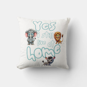 Cute Watercolor Safari Woodland Animals Cushion