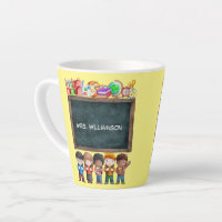 Cute Watercolor School Chalkboard Text Teacher