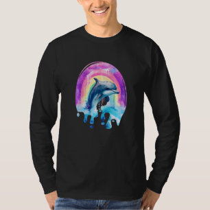 Cute Watercolor Sea Life Dolphin T-Shirt