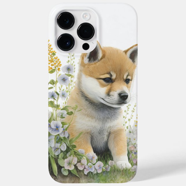 CUTE WATERCOLOR SHIBA INU PUPPY Case-Mate iPhone CASE (Back)