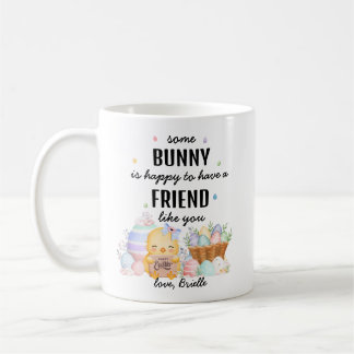 Cute Watercolor Some Bunny Friendship Easter Gift Coffee Mug