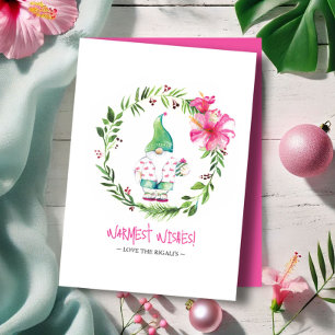 Cute Watercolor Tropical Christmas Cards