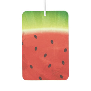 Cute Watercolor Watermelon Giant funny slice Car Air Freshener