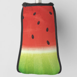 Cute Watercolor Watermelon Giant funny slice Golf Head Cover